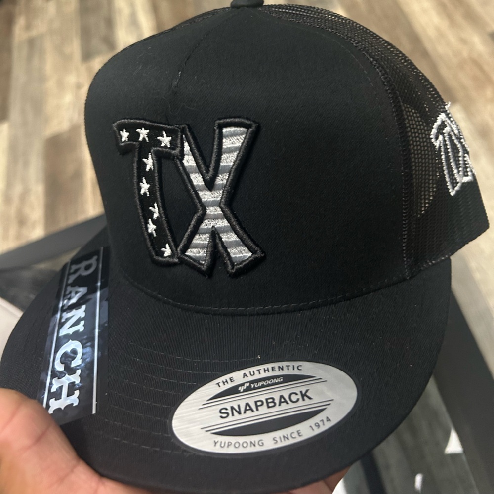 Black Snapback Cap with Logo
